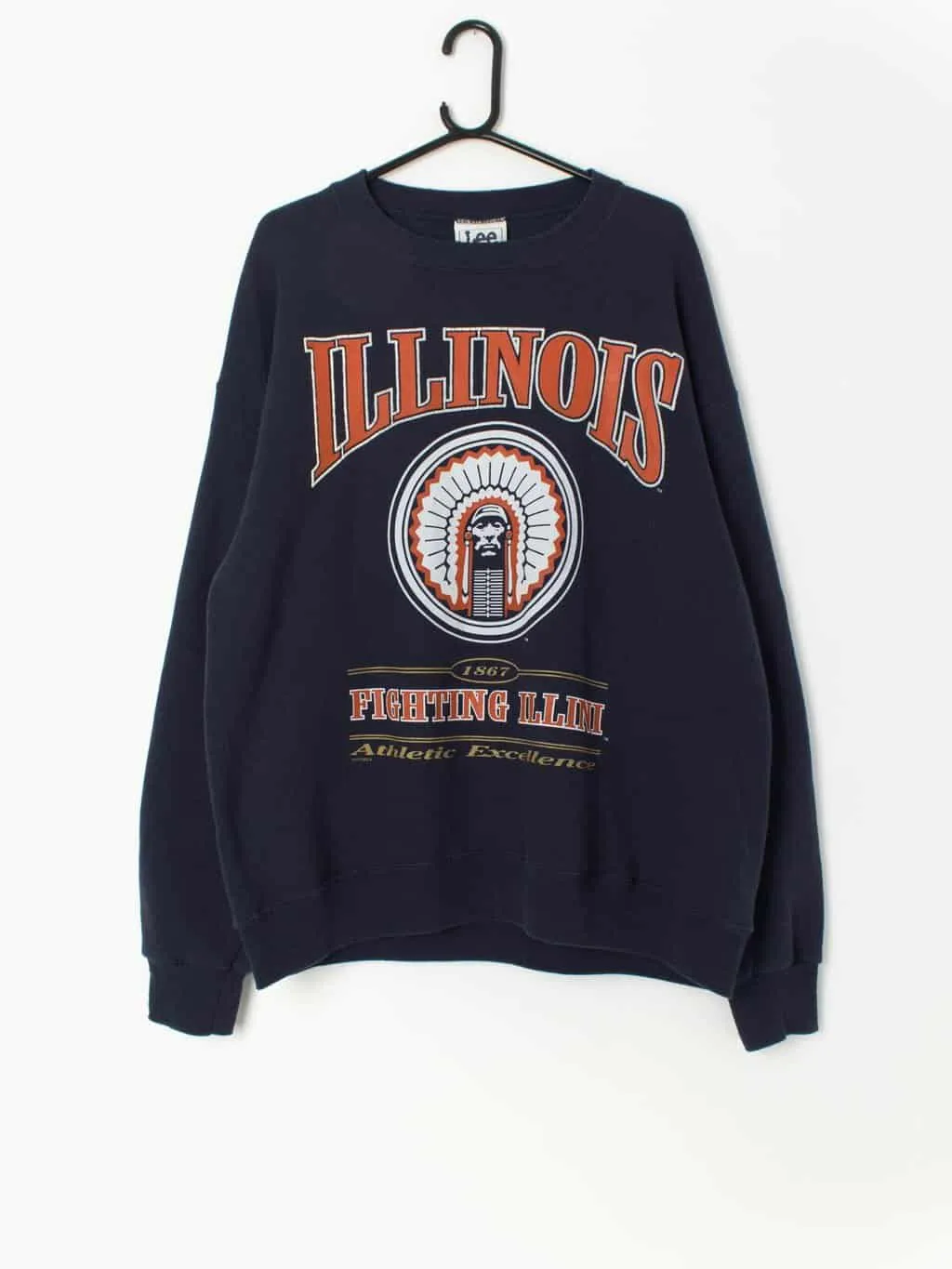 90s Lee Sports sweatshirt with Illinois graphics – Large / XL