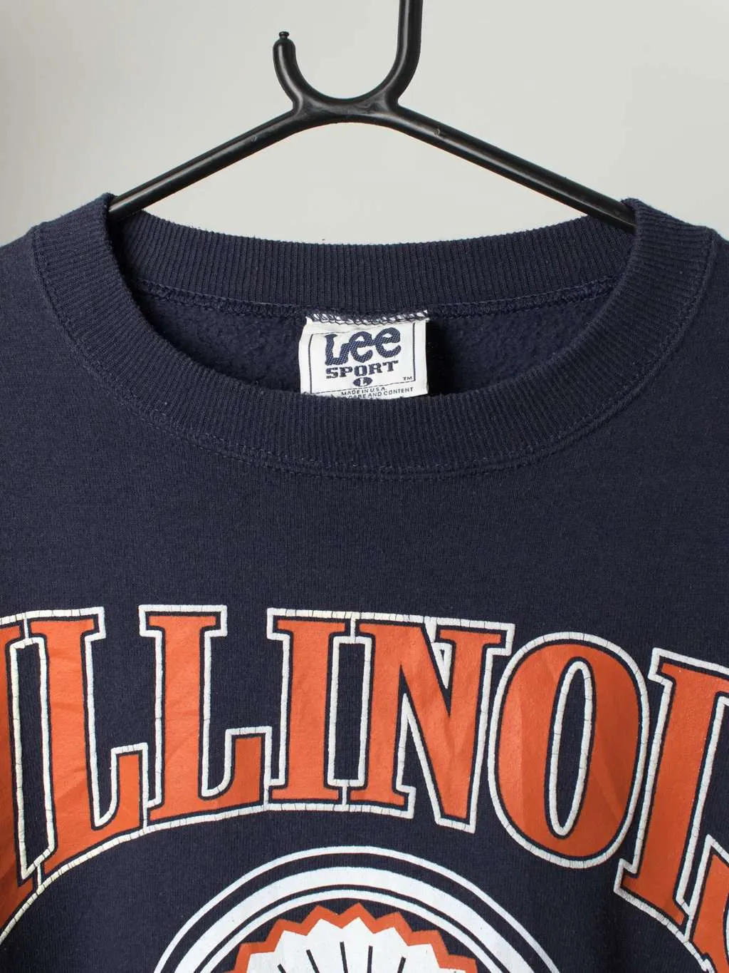 90s Lee Sports sweatshirt with Illinois graphics – Large / XL