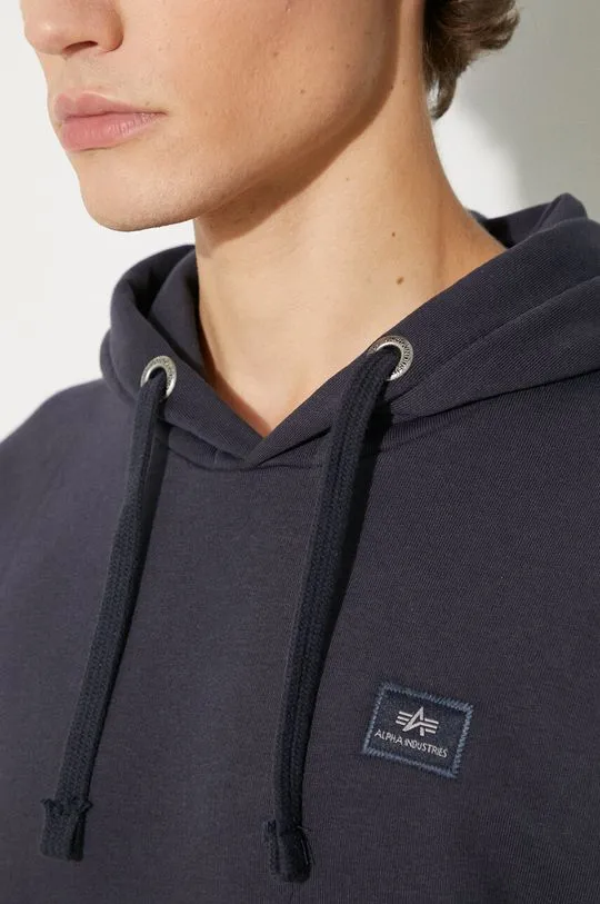 Alpha Industries sweatshirt X-Fit Hoody men's navy blue color 158321.07