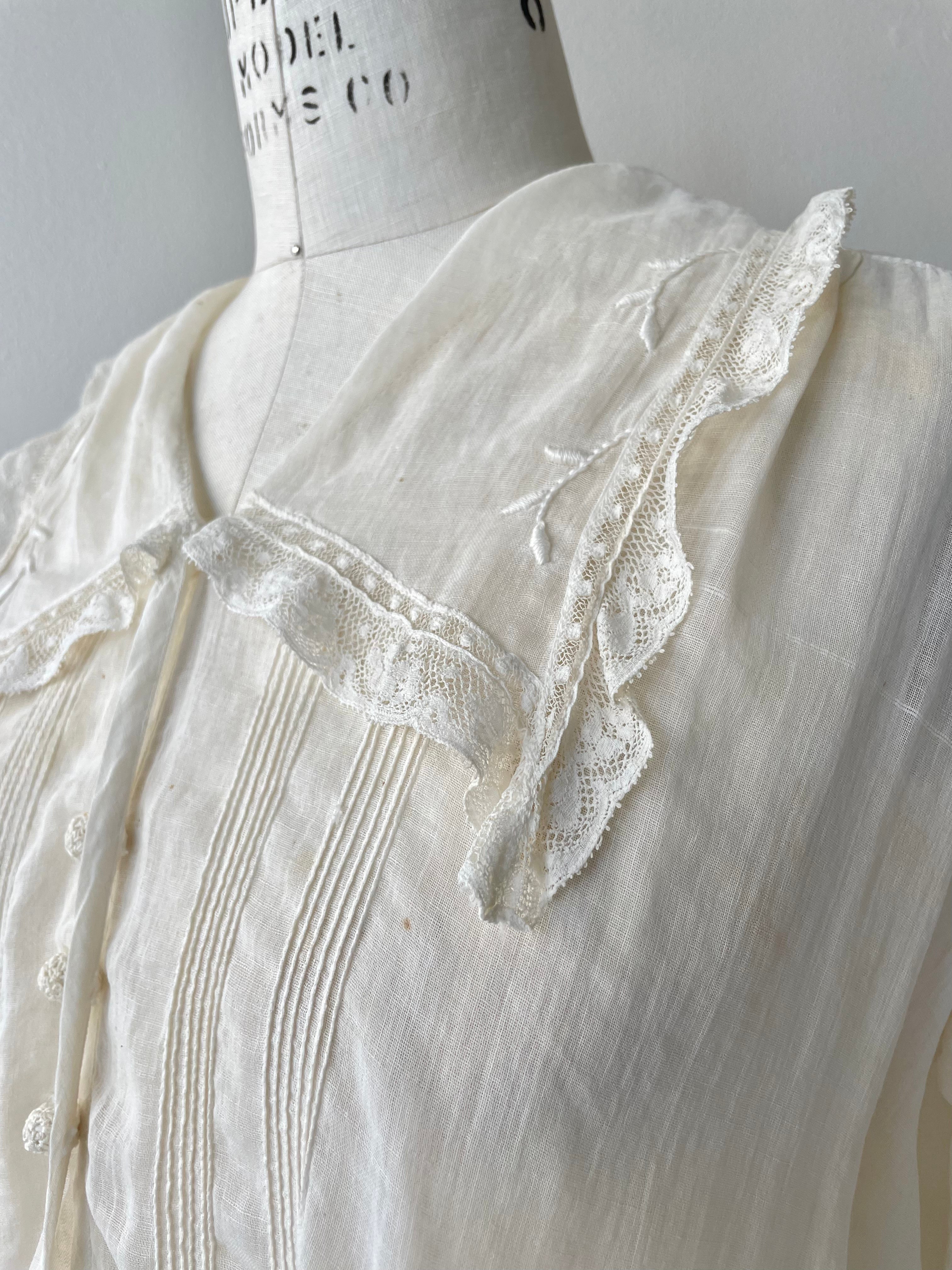 Antique Pintucked Blouse | 1910s