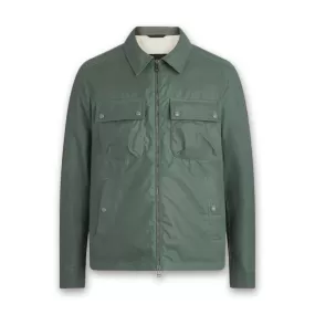 Belstaff - Tour Waxed Overshirt in Dark Mineral Green