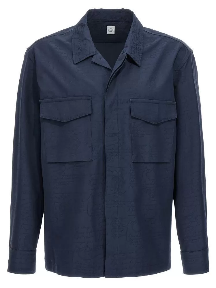 Berluti  |Cotton Scritto Workwear Overshirt