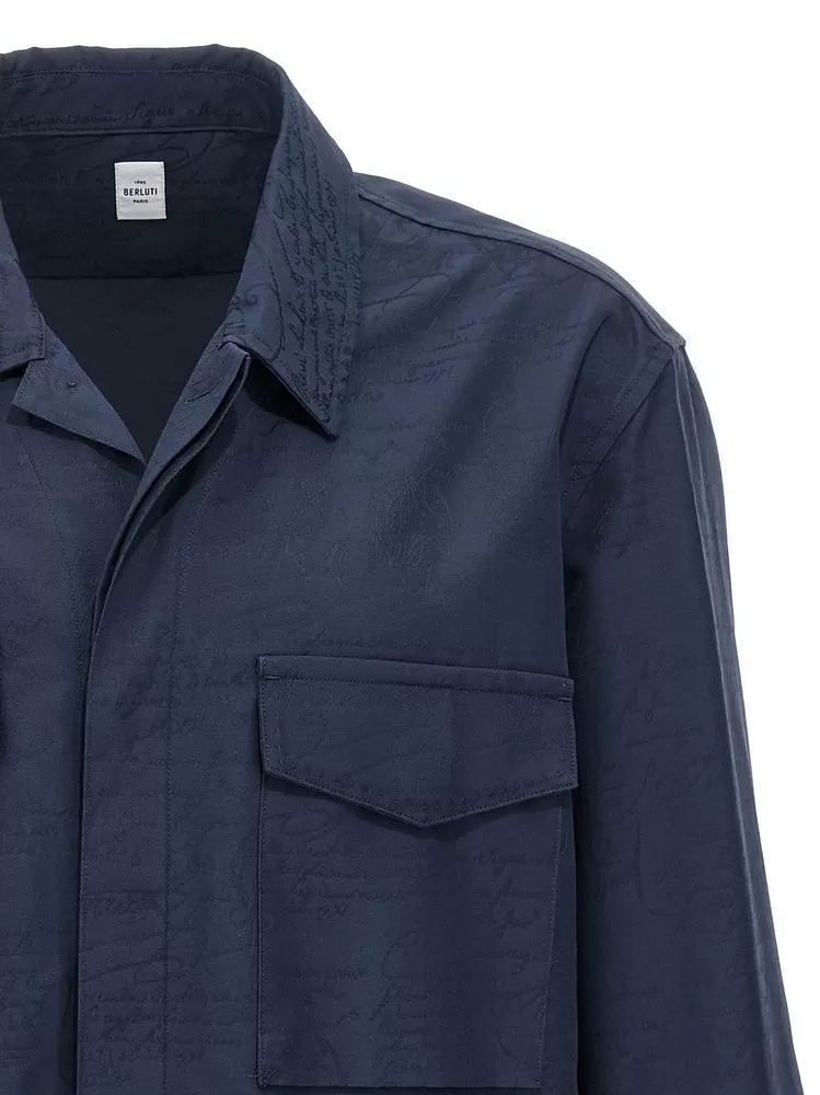 Berluti  |Cotton Scritto Workwear Overshirt