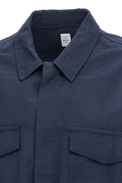 Berluti  |Cotton Scritto Workwear Overshirt