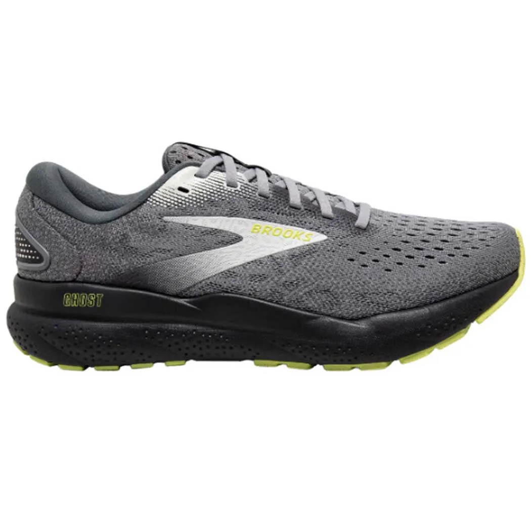 Brooks Ghost 16 Sneaker Primer/ Grey/ Lime (Men's)