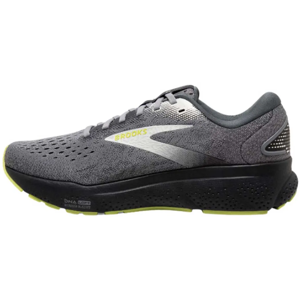 Brooks Ghost 16 Sneaker Primer/ Grey/ Lime (Men's)