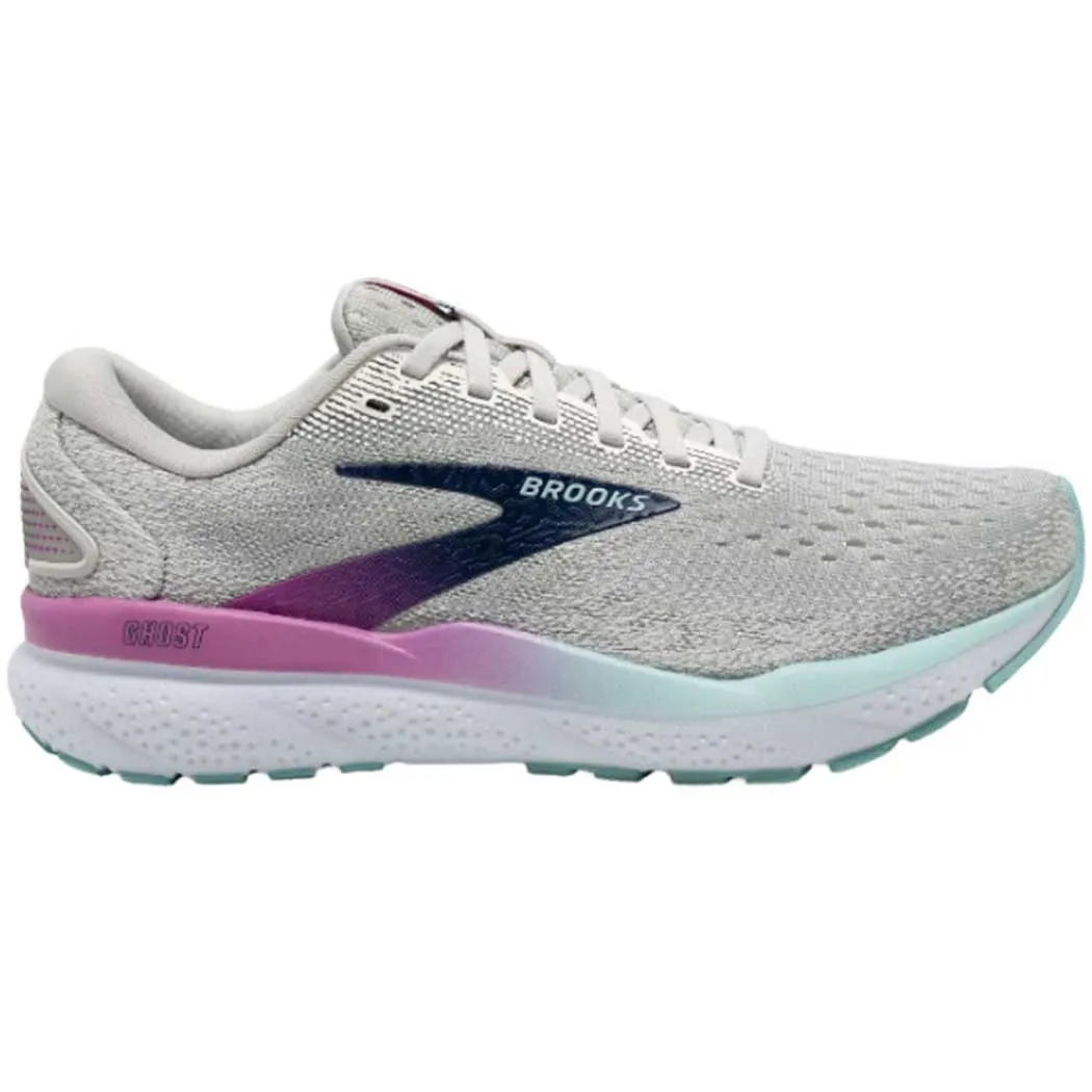 Brooks Ghost 16 Sneaker White/ Grey/ Estate Blue (Women's)