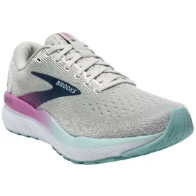 Brooks Ghost 16 Sneaker White/ Grey/ Estate Blue (Women's)