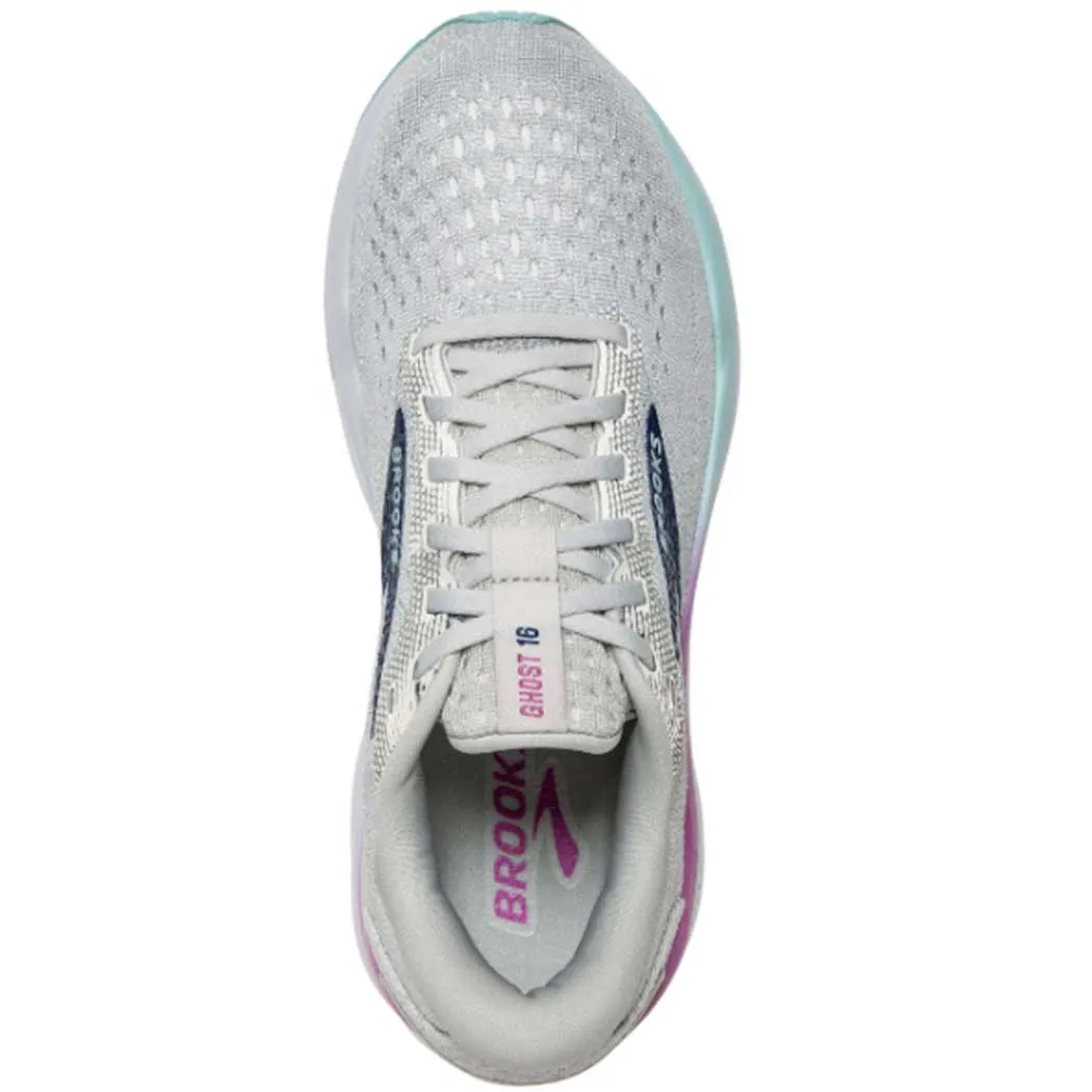 Brooks Ghost 16 Sneaker White/ Grey/ Estate Blue (Women's)