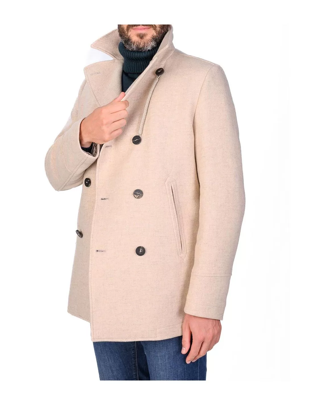 Cappotto Camplin uomo Peacoat Island avorio