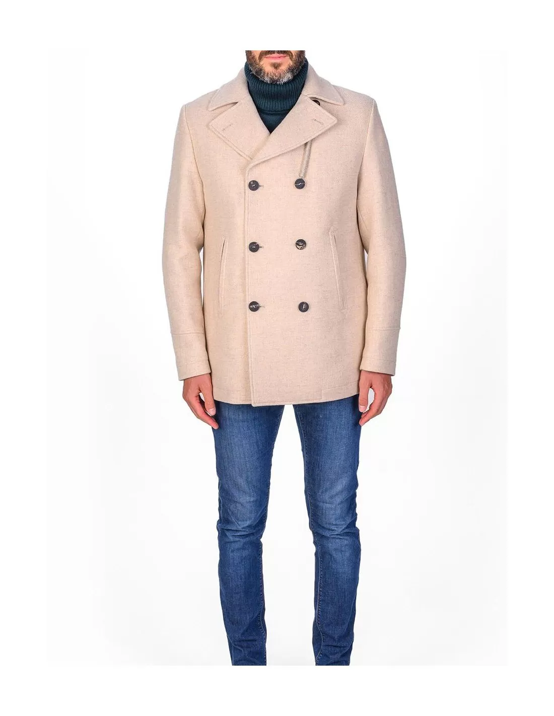 Cappotto Camplin uomo Peacoat Island avorio