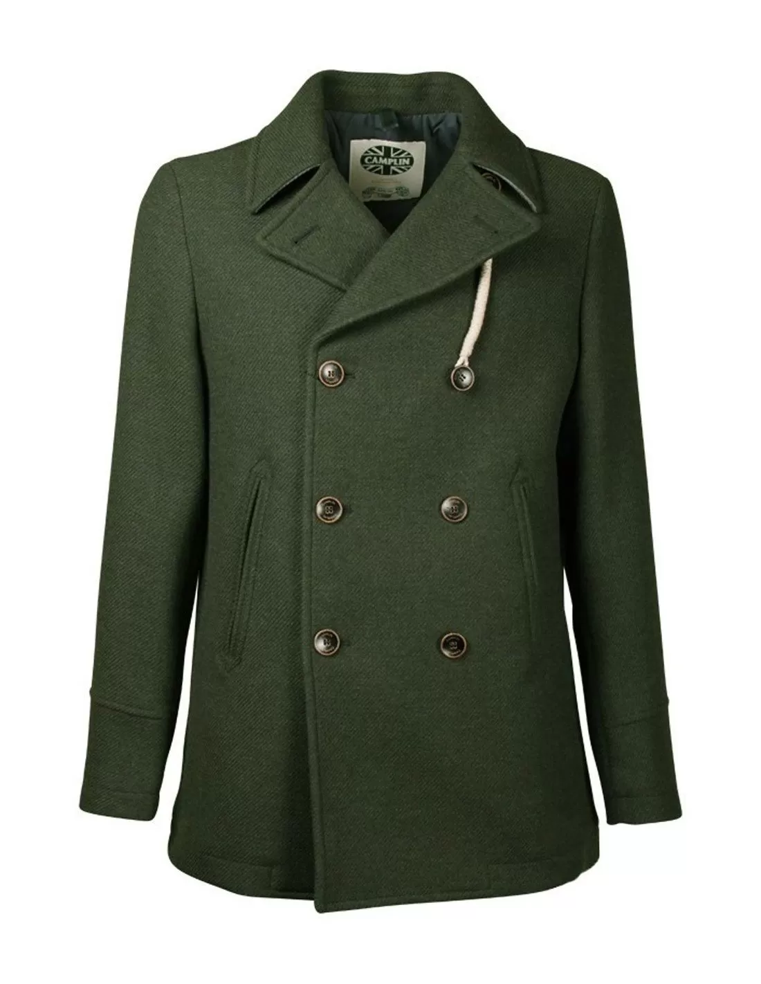 Cappotto Camplin uomo Peacoat Island verde