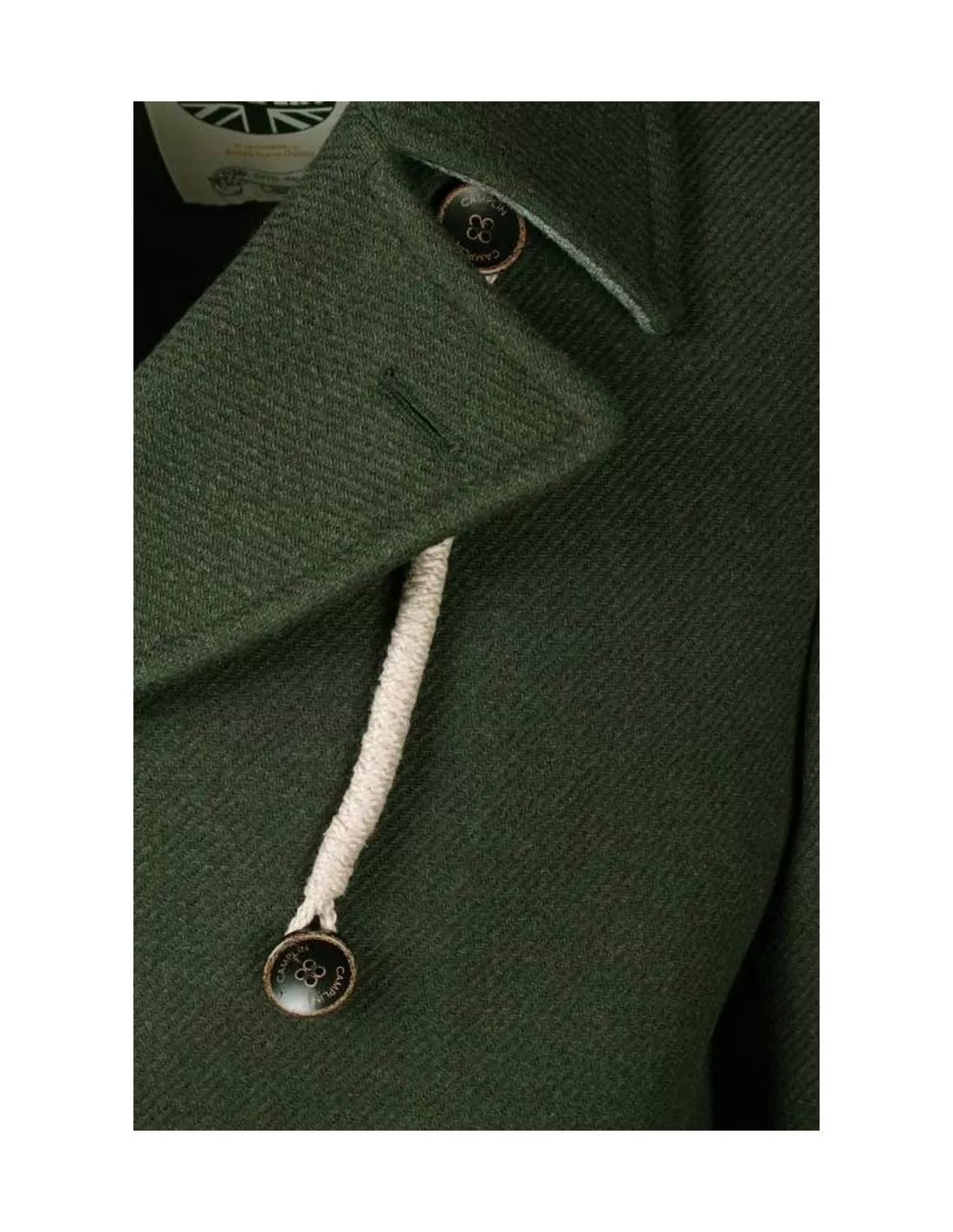 Cappotto Camplin uomo Peacoat Island verde