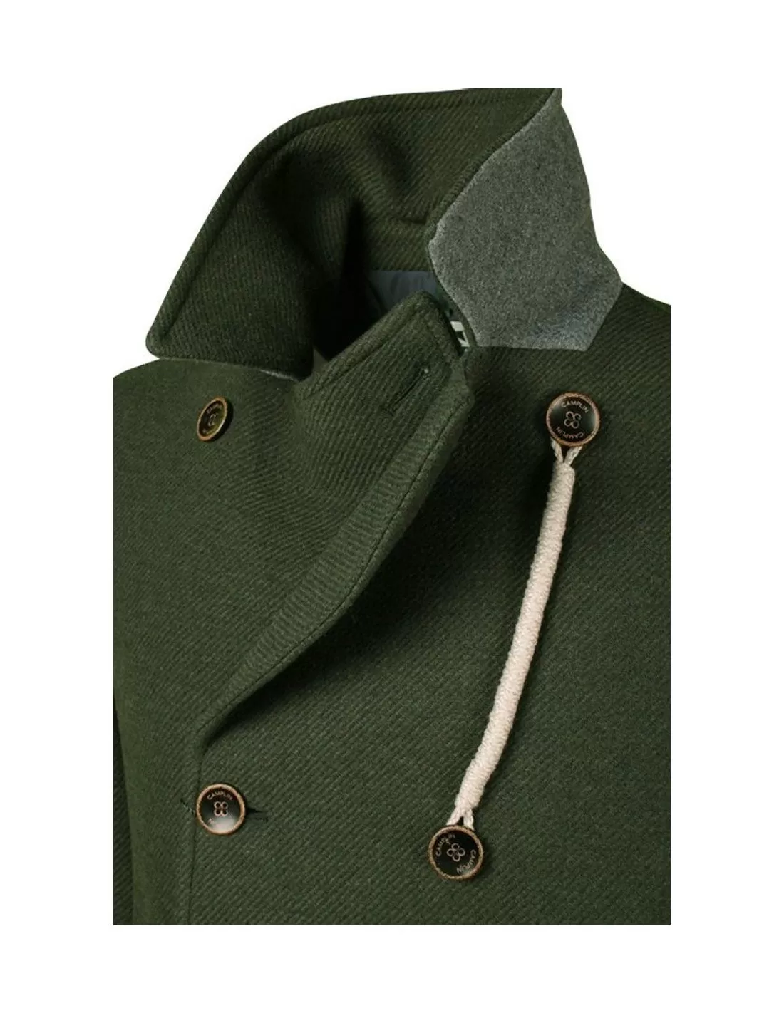 Cappotto Camplin uomo Peacoat Island verde