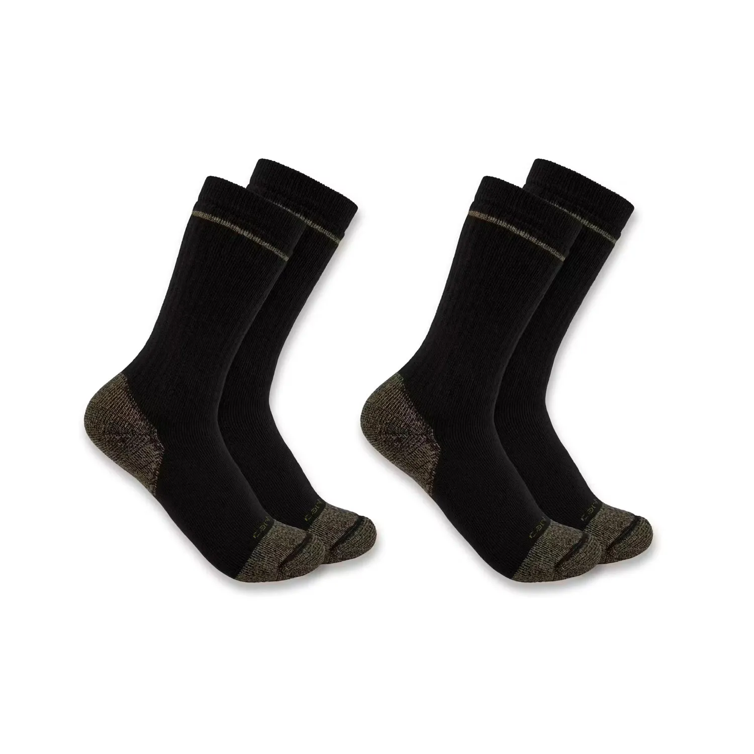 Carhartt Boot Sock 2-Pack Men’s Midweight Cotton Blend Steel Toe