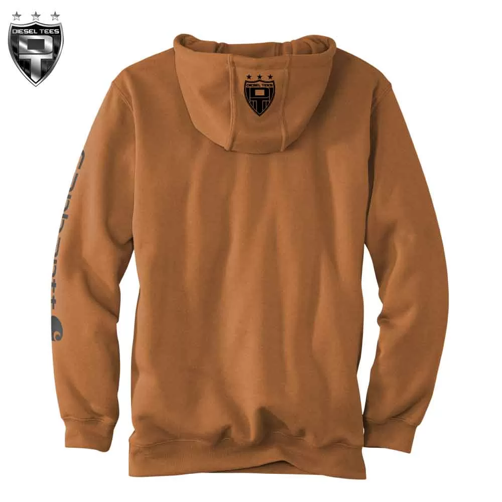 Carhartt Sleeve Logo Hoody Brown