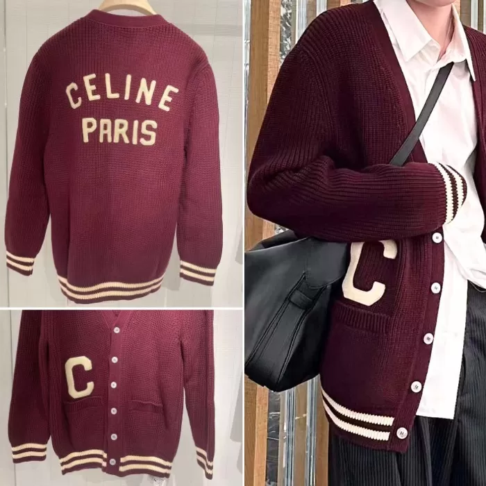 CELINE  |celine college cardigan in cotton