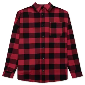 Classic Logo Overshirt - Red/White