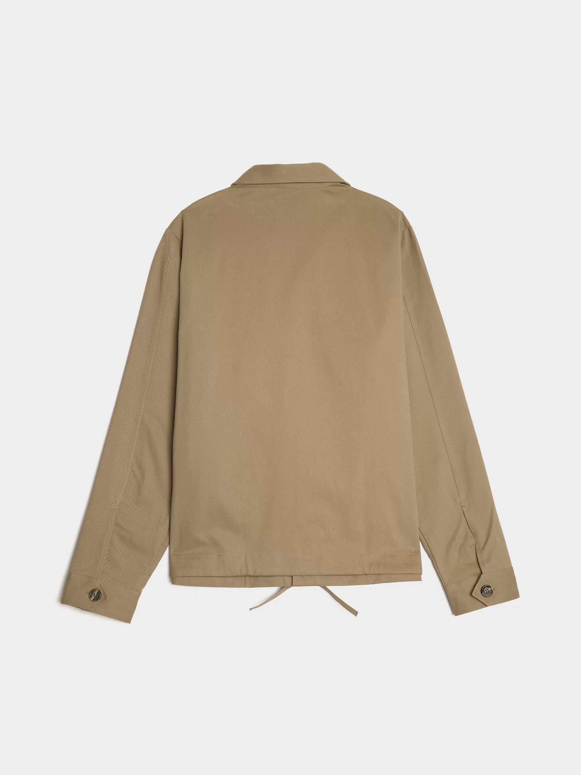 Classic Overshirt with Drawstring, Clay