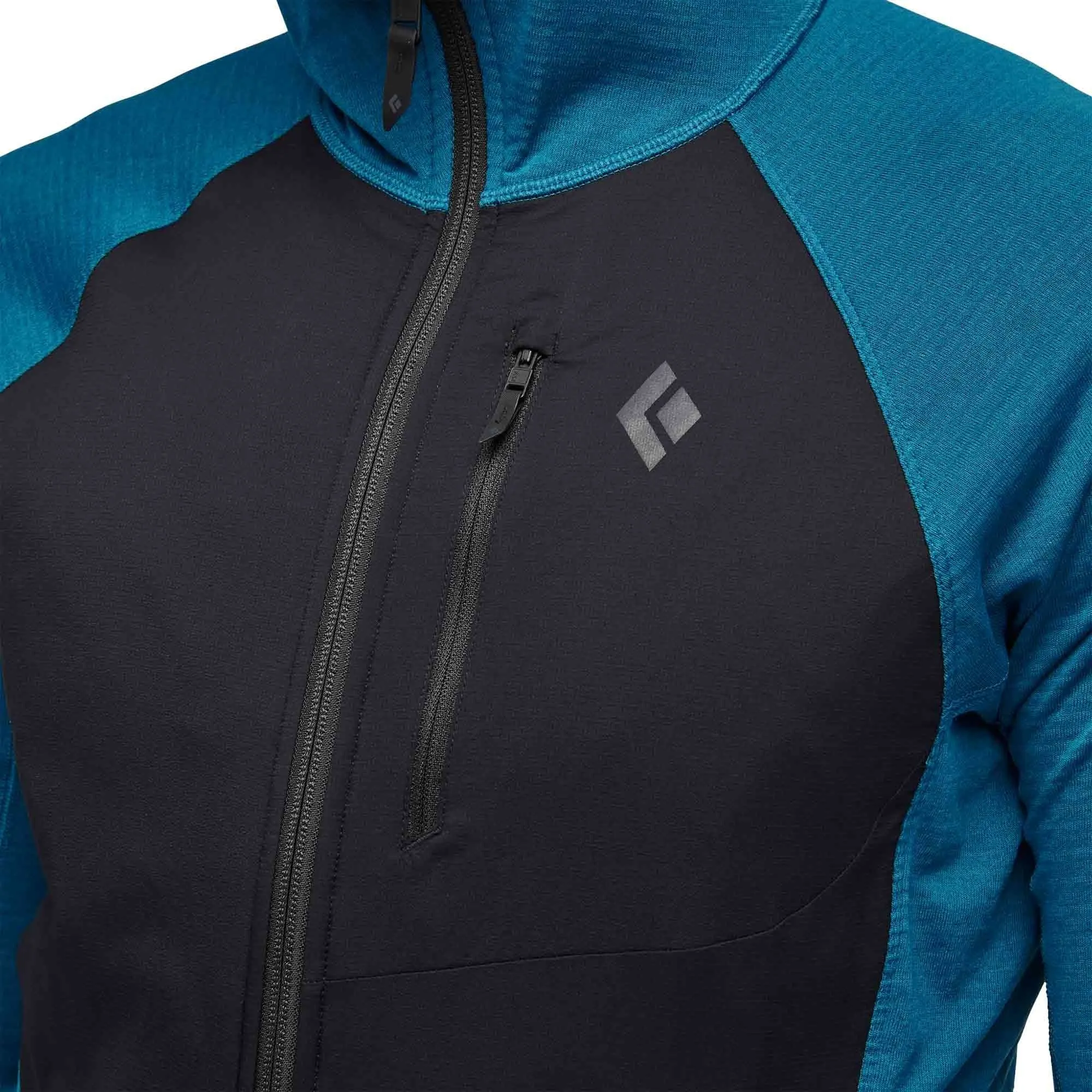 Coefficient LT Hybrid Hoody - Kingfisher/Black