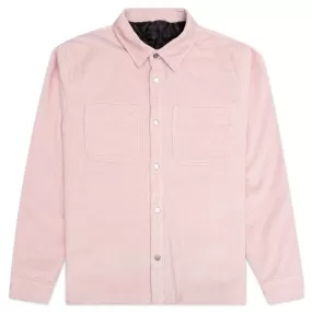 Cord Quilted Overshirt - Washed Pink