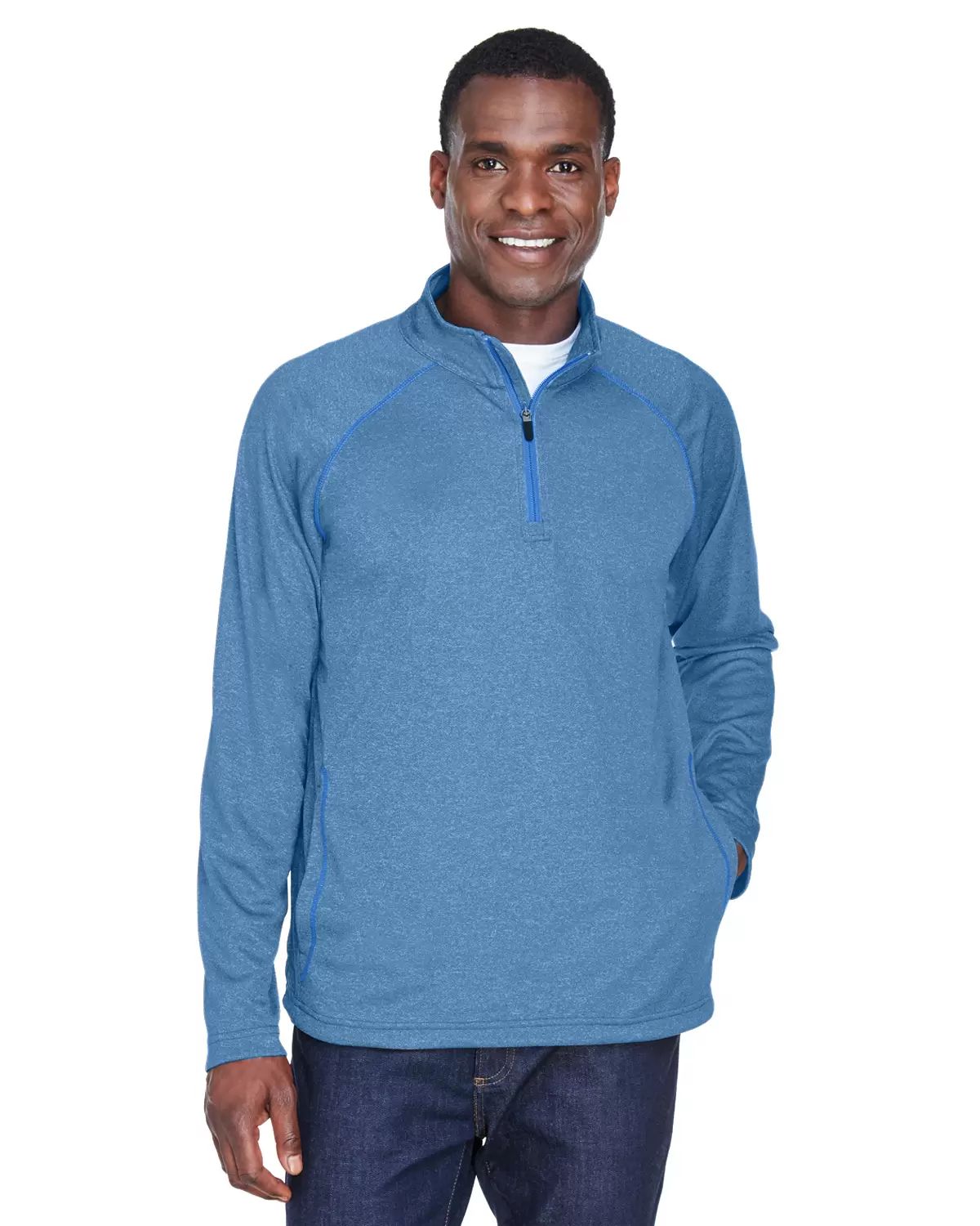 DG440 Devon & Jones Men's Stretch Tech-Shell Compass Quarter-Zip Jacket SKU: DG440