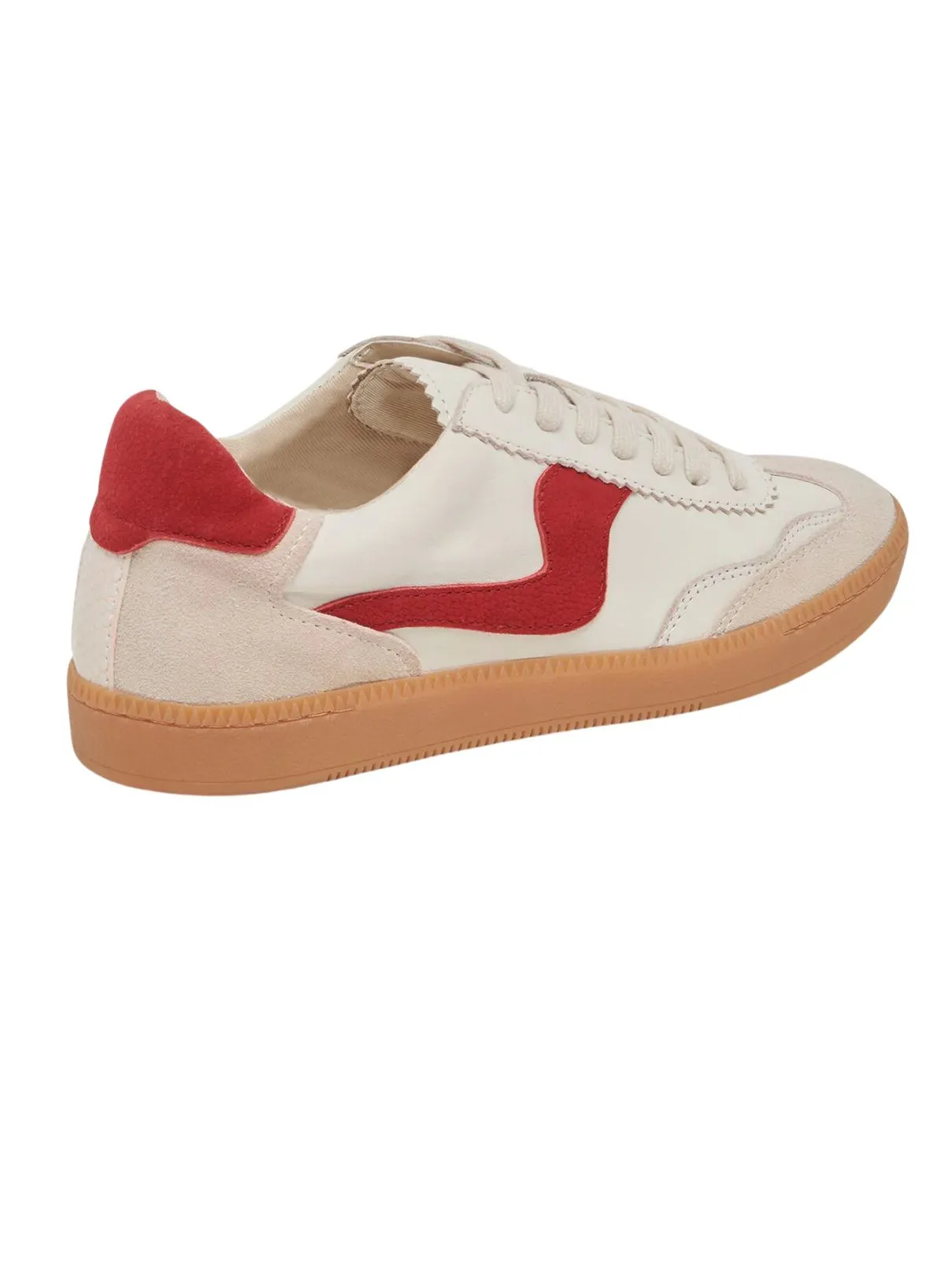 Dolce Vita Notice Sneaker in White/Red