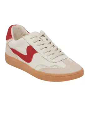 Dolce Vita Notice Sneaker in White/Red