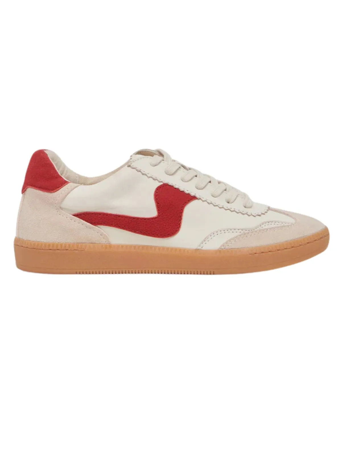 Dolce Vita Notice Sneaker in White/Red