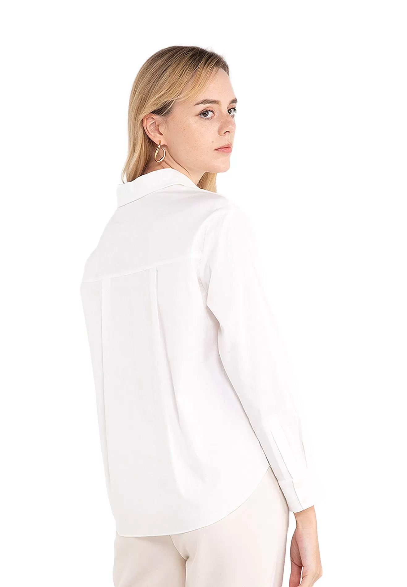 ELLE Apparel Basic Front Button Shirts