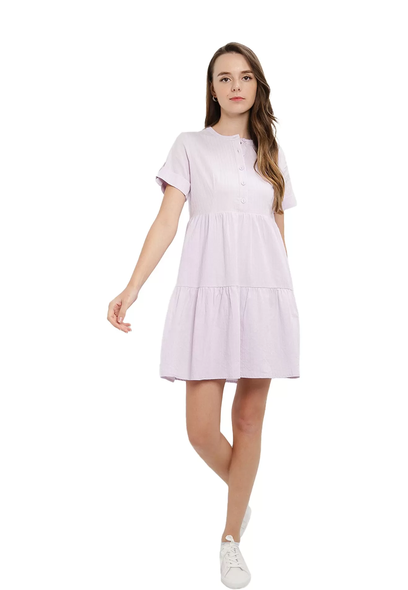 ELLE Apparel Ruffle Hem Mini Dress