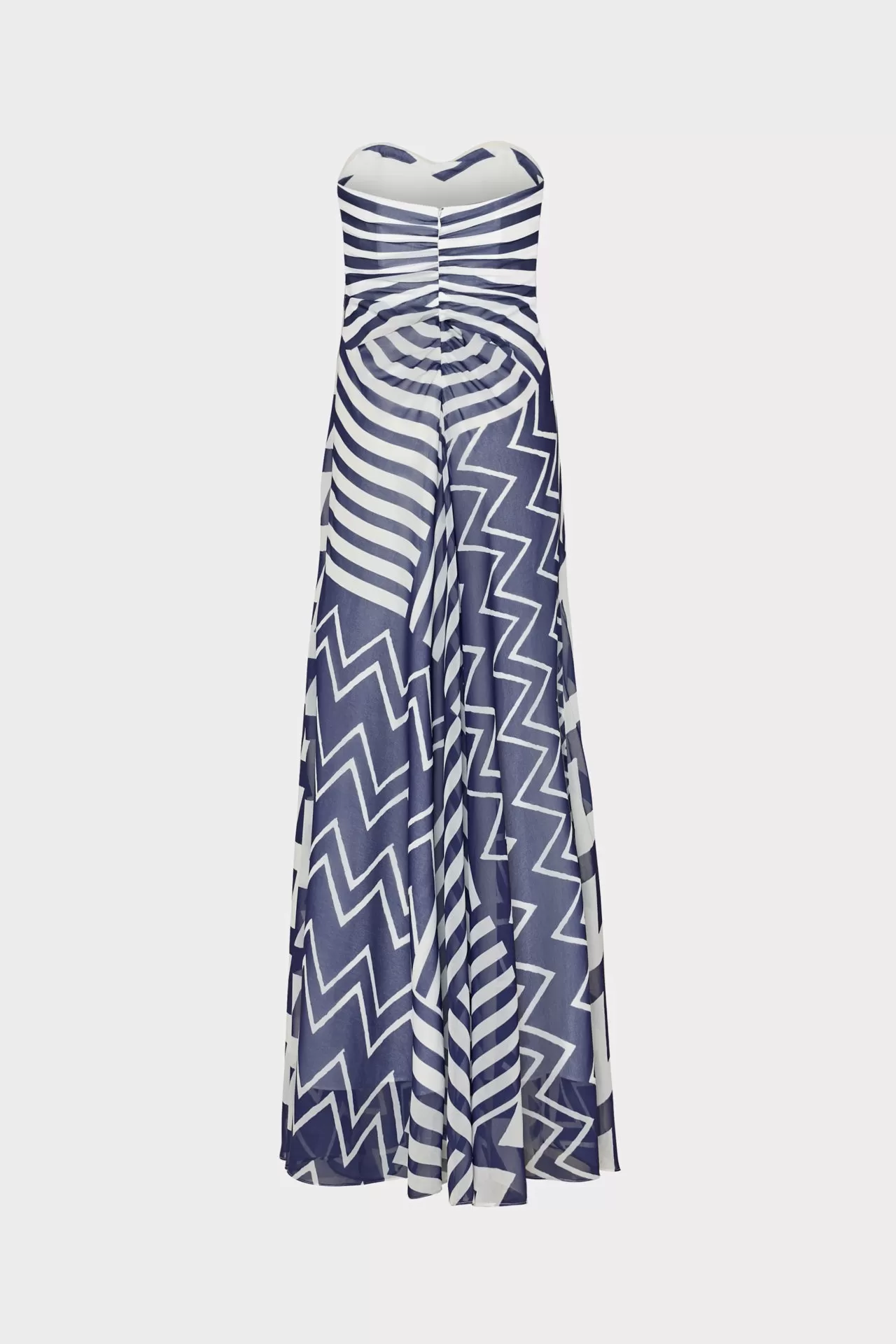 Erin Patchwork Chevron Maxi Dress