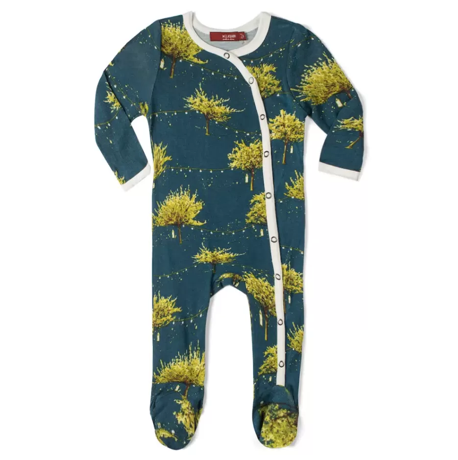 Footed Romper, Firefly