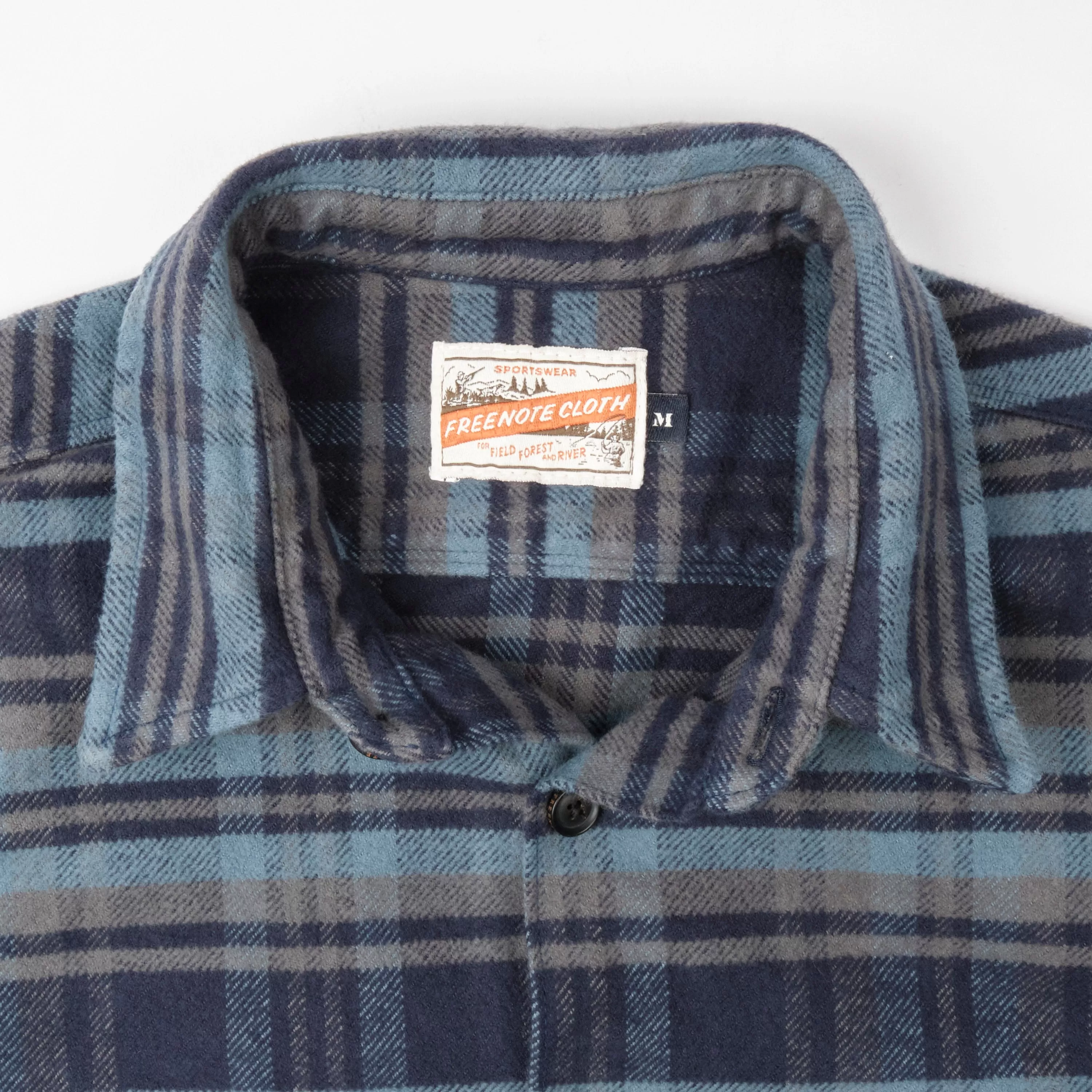 Freenote - Shirt - Benson Cobalt Blue Flannel