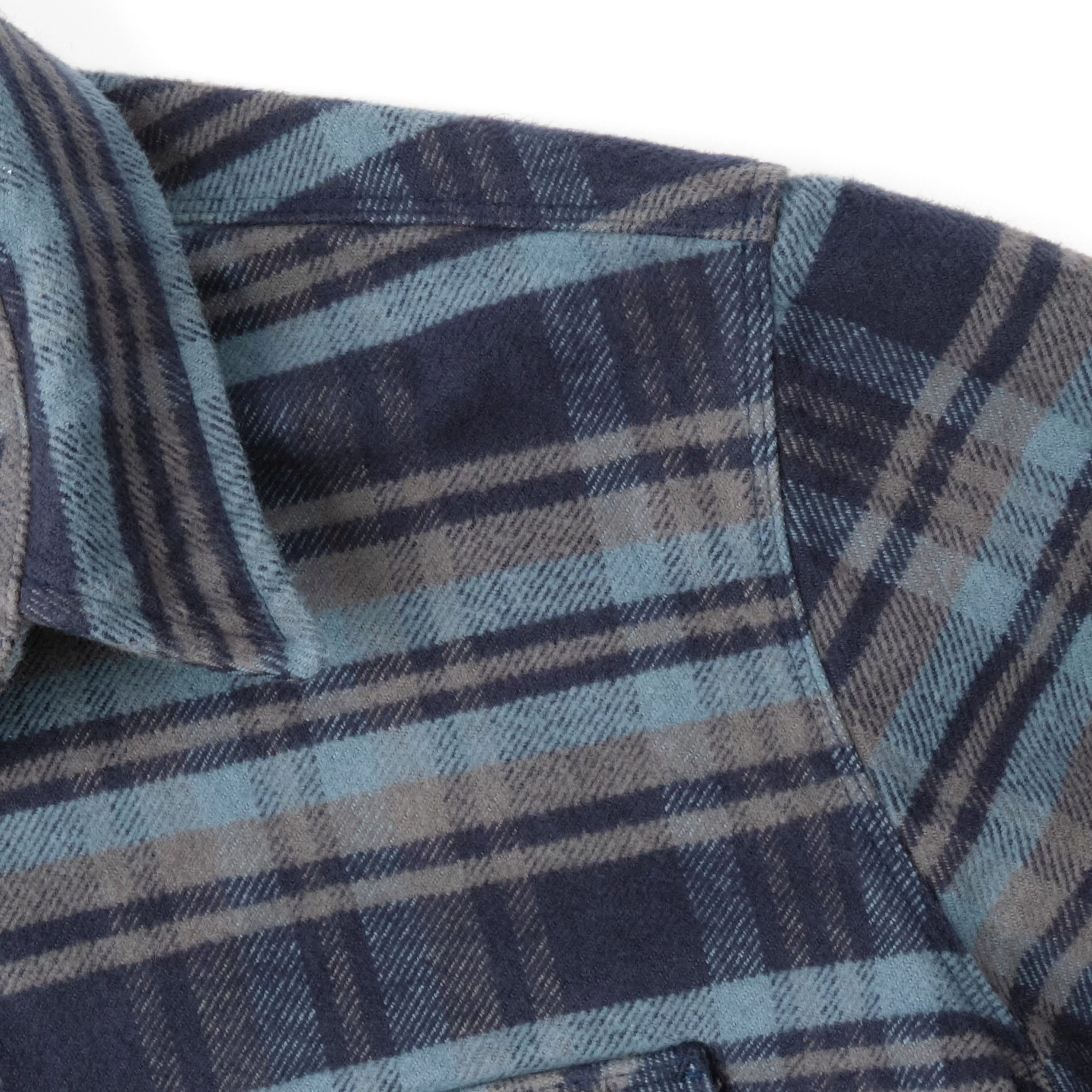 Freenote - Shirt - Benson Cobalt Blue Flannel