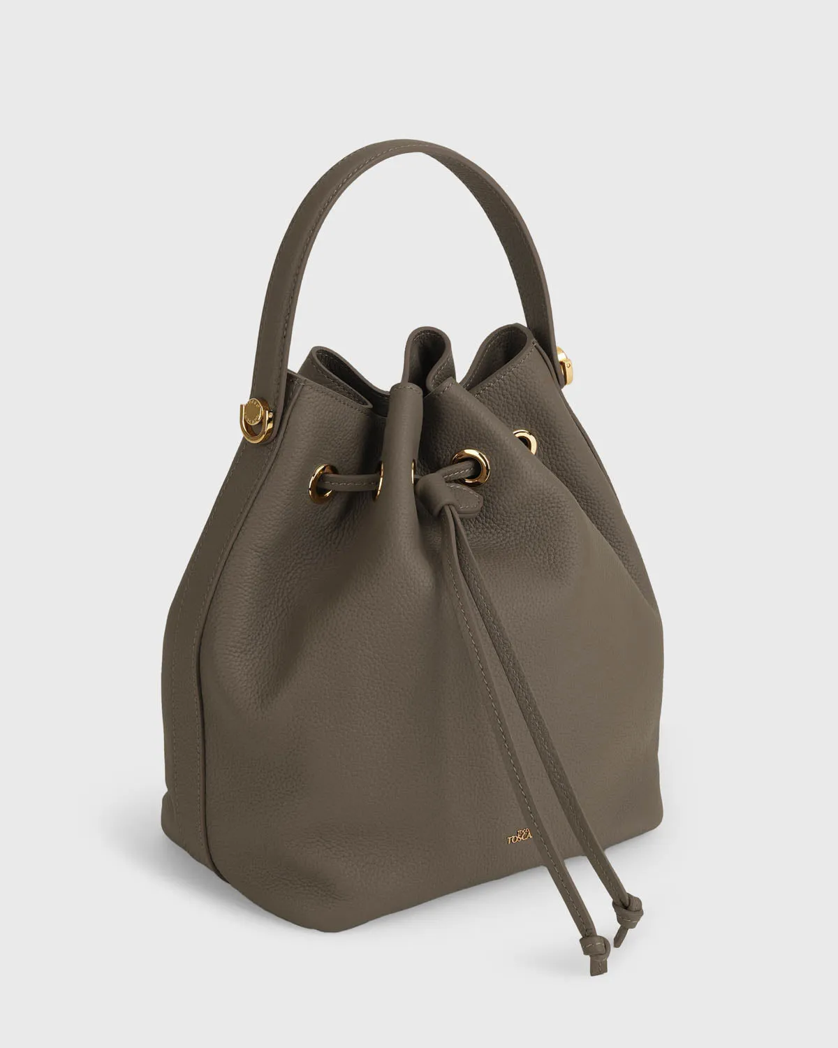 Gianna Bucket Bag (Taupe)