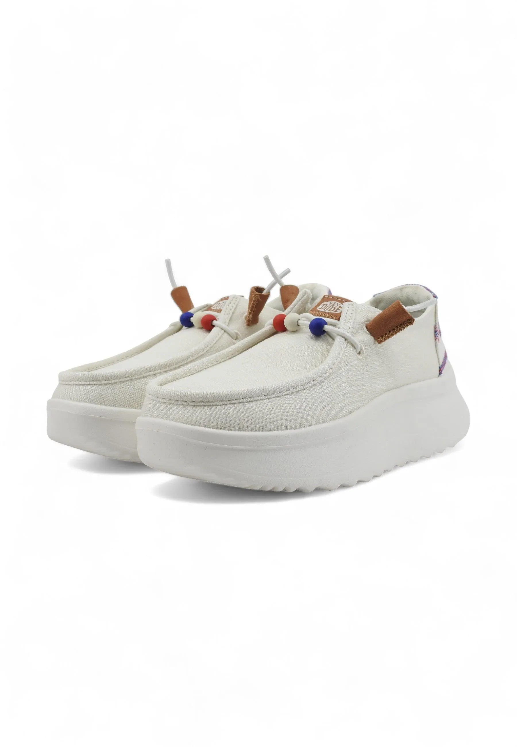 HEY DUDE Wendy Peak Sneaker Donna White 40739-100