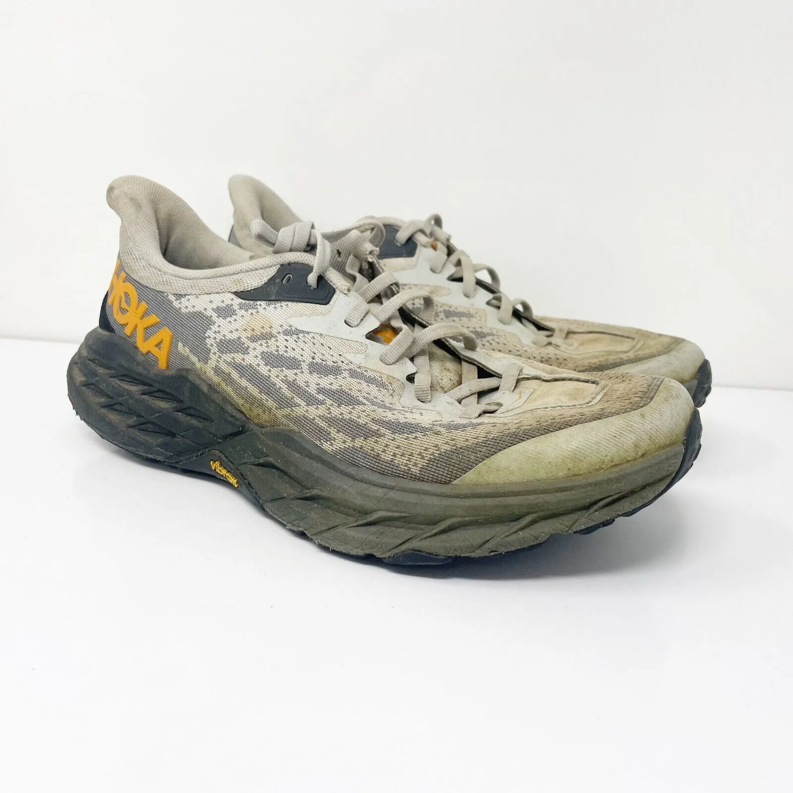 Hoka One One Mens Speedgoat 5 1123157 HMBC Gray Running Shoes Sneaker Size 9.5 D