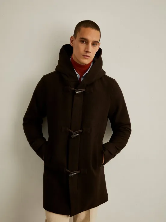 Hooded overcoat