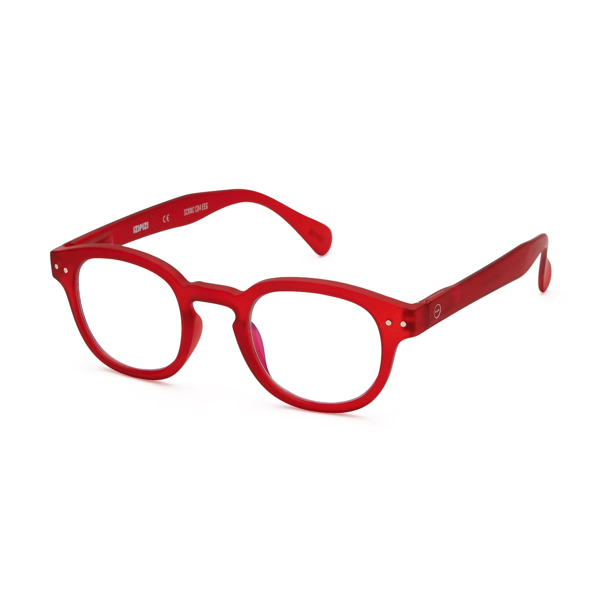 IZIPIZI Rounded-Edge Square Screen Glasses #C