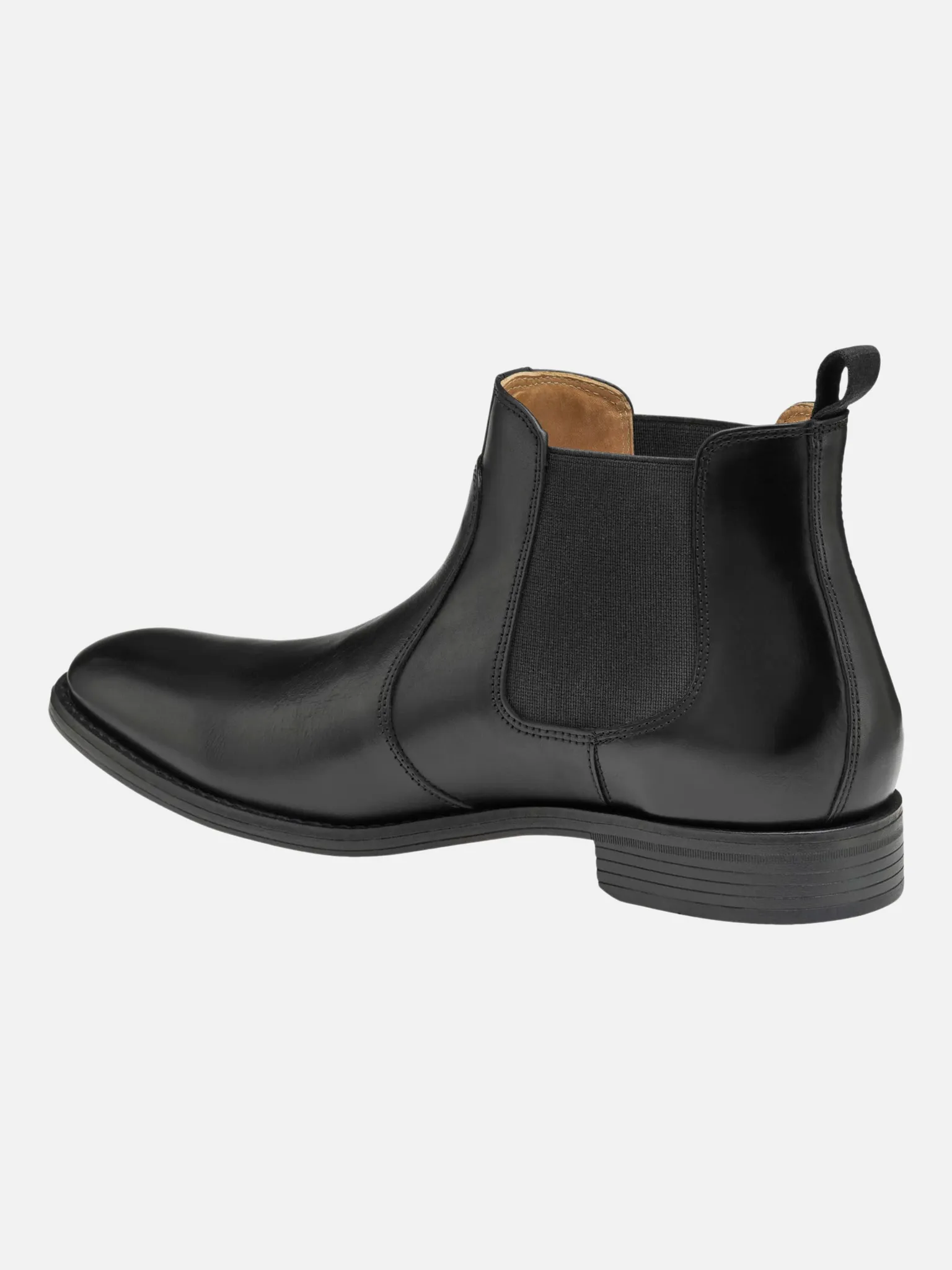 Johnston and Murphy Lewis Chelsea Boot - Black Full Grain