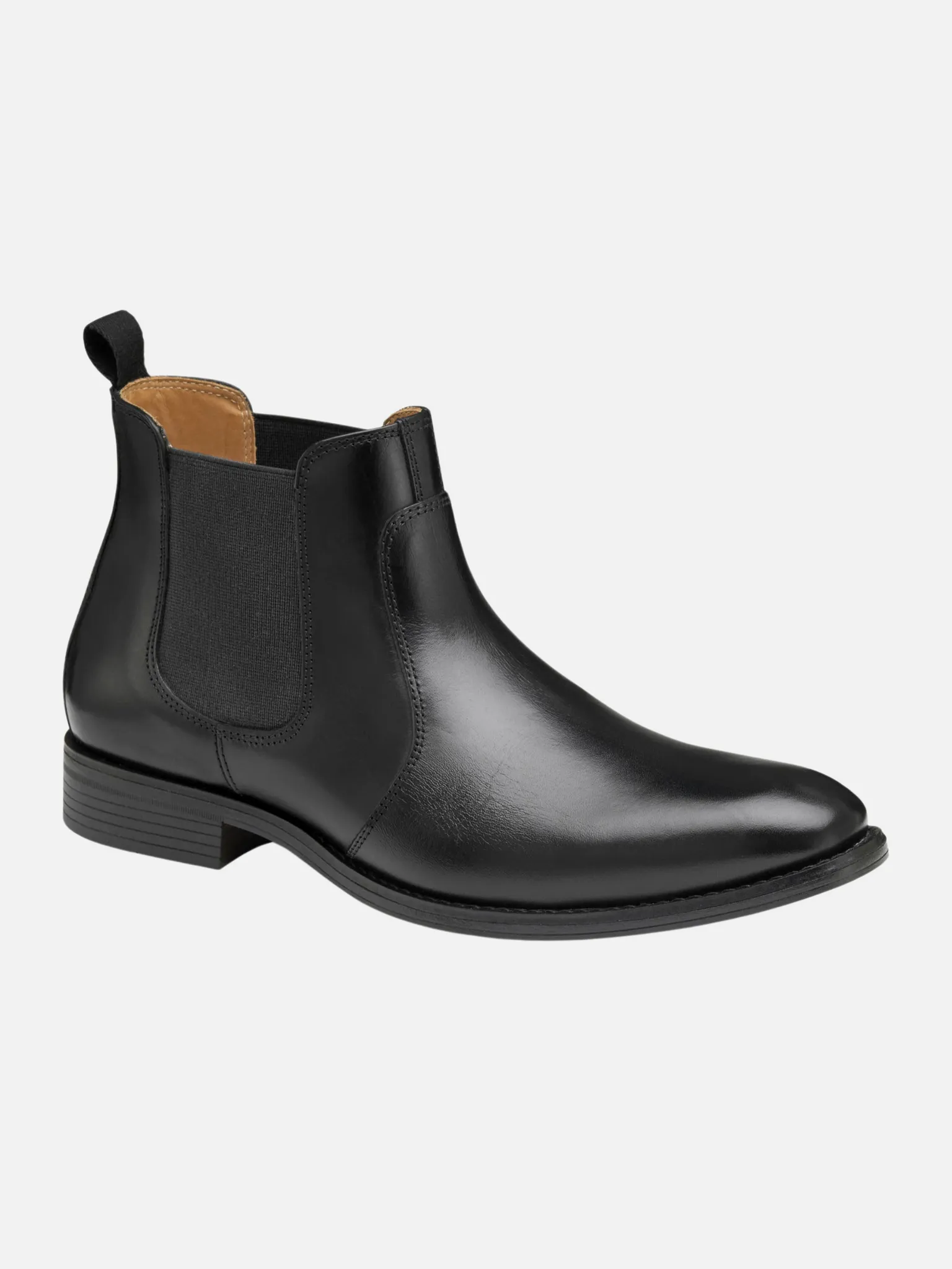 Johnston and Murphy Lewis Chelsea Boot - Black Full Grain