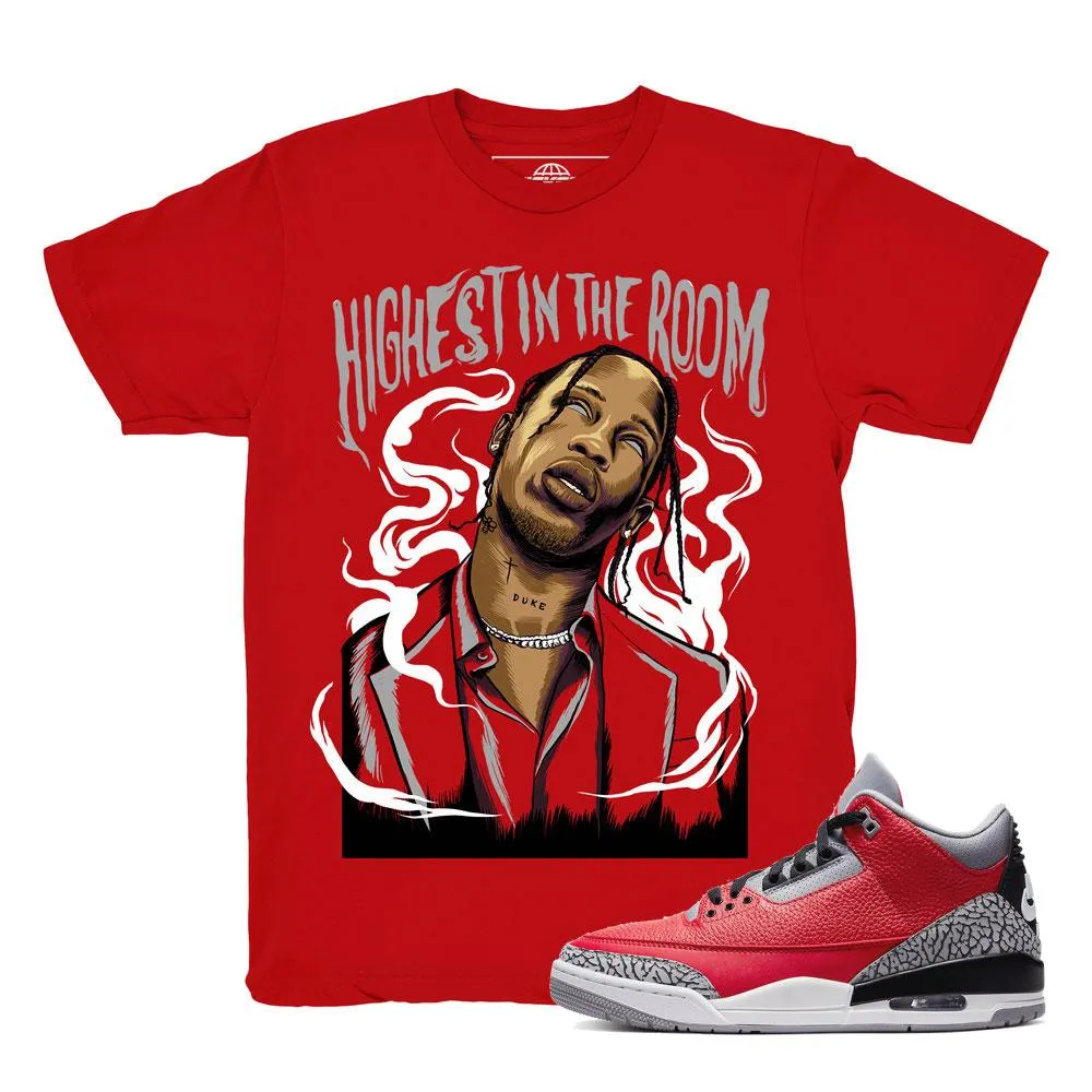 Jordan 3 Red Cement Travis Scott Shirt