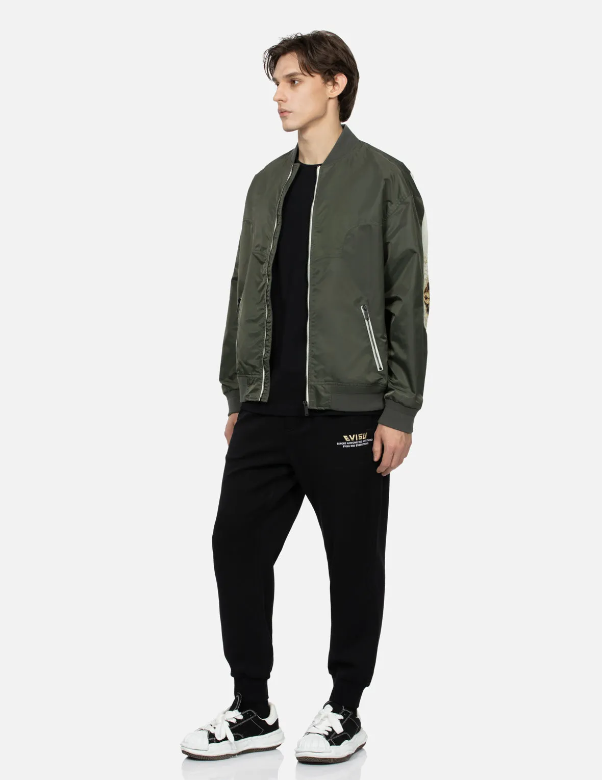 Kamon Brocade Daicock Insert Relax Fit Bomber Jacket