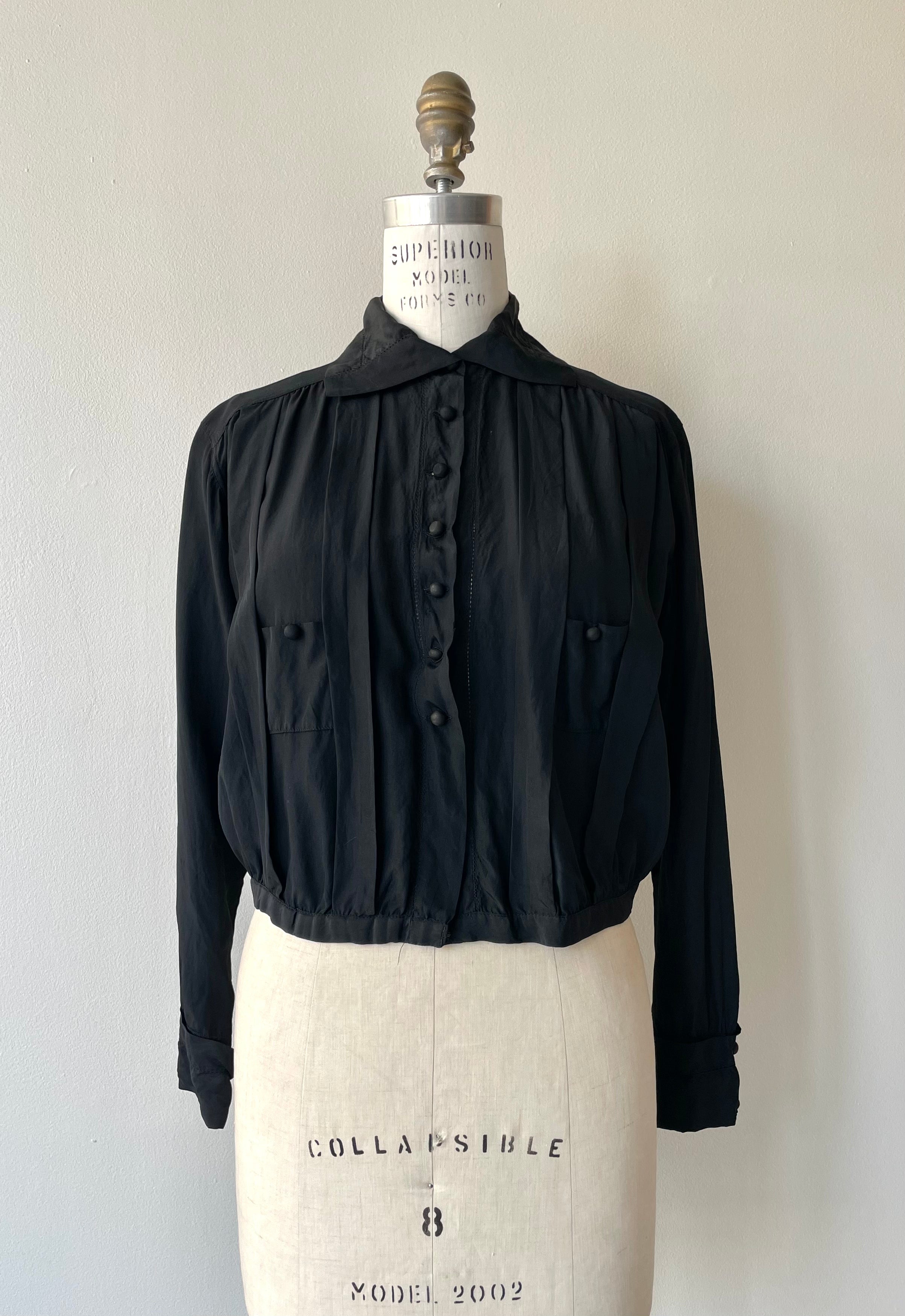 La Nuit Silk Blouse | 1910s