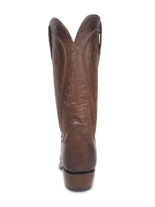 Ladies Lucchese Tan Burnished Ranch Hand Boots