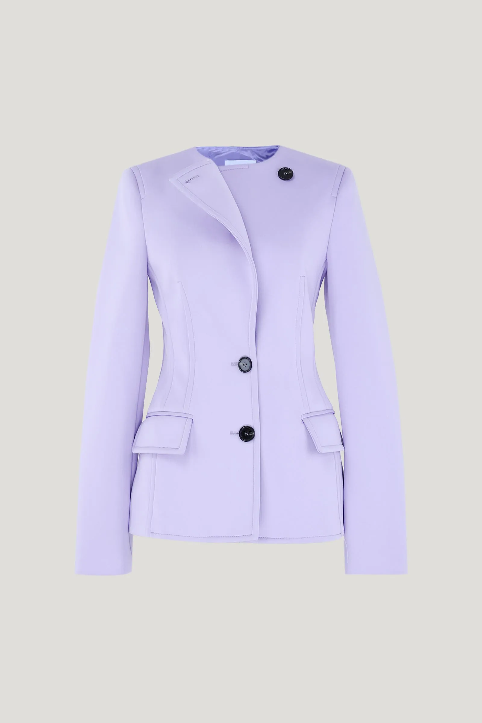 Lilac Double-breasted Jacket