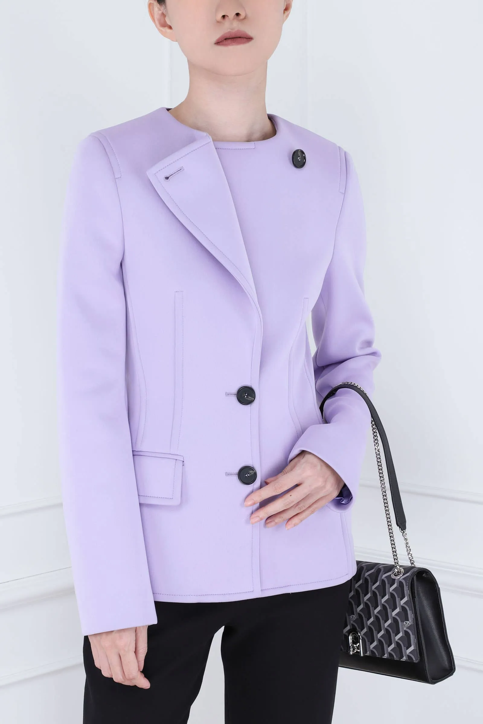 Lilac Double-breasted Jacket