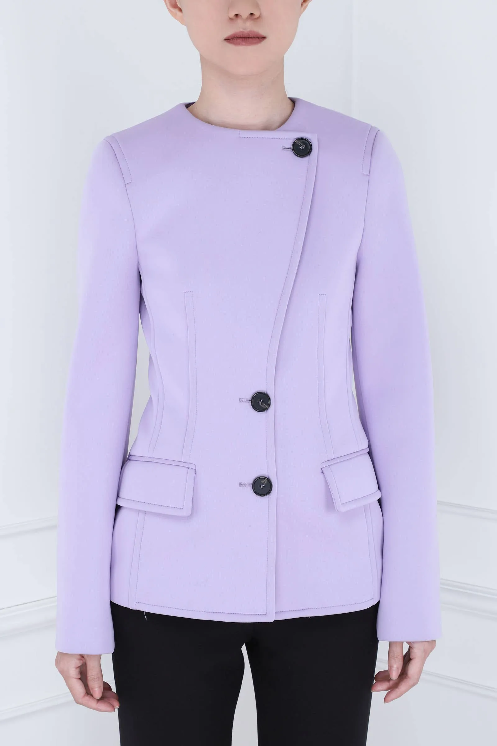 Lilac Double-breasted Jacket