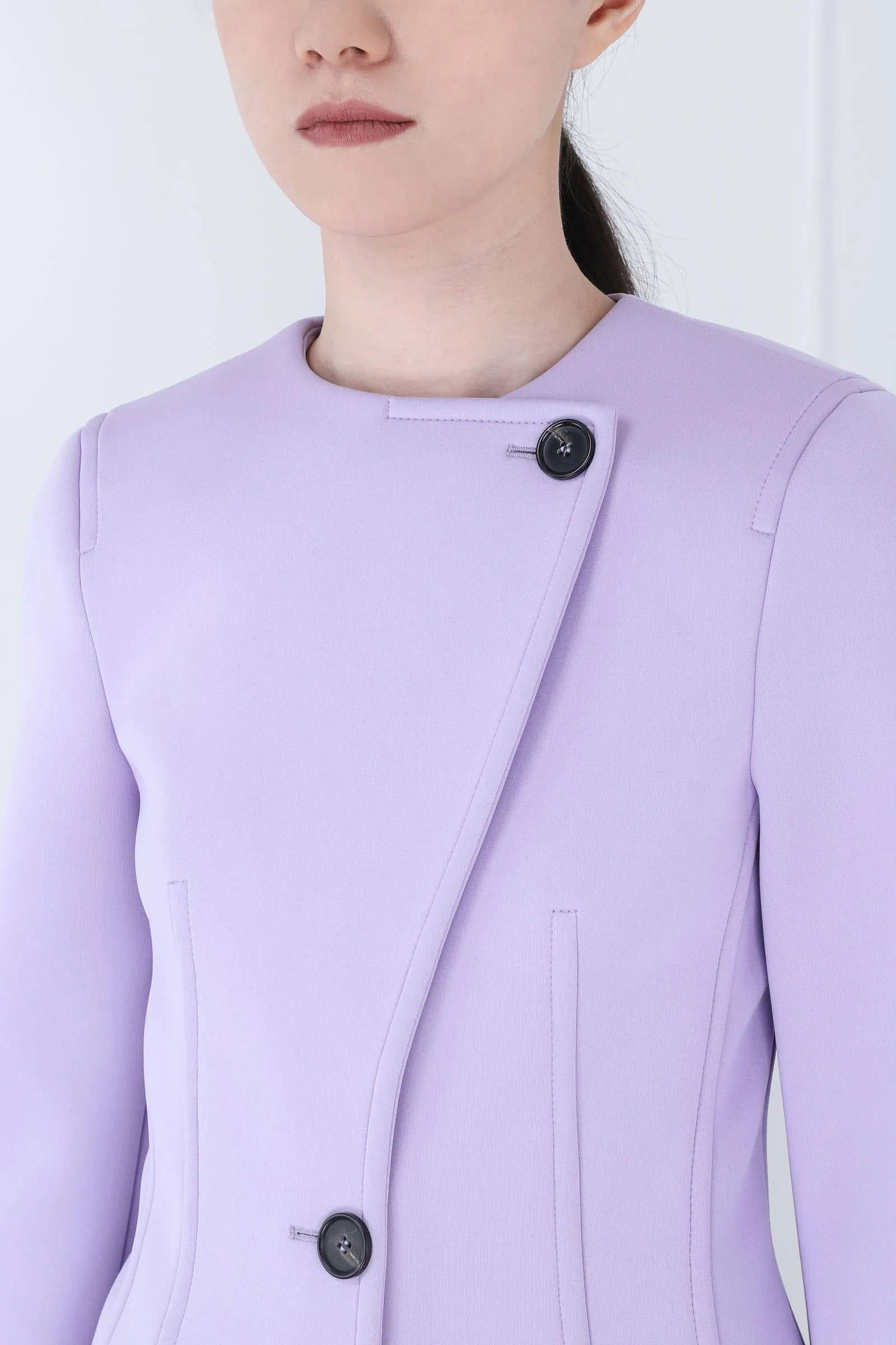 Lilac Double-breasted Jacket